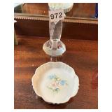 HAND-PAINTED NIPPON PORCELAIN PIN DISH, FLORAL