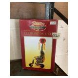 SANTA'S WORKBENCH WIND-UP ELEPHANT ON BIKE TOY,