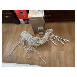 LIGHTED REINDEER DECORATION, SNOWMAN BIRDFEEDER
