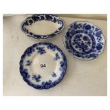 JOHNSON BROS BLUE & WHITE CERAMIC DISHES,
