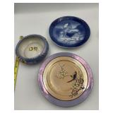 ROYAL COPENHAGEN 1960 CHRISTMAS PLATE, IRIDESCENT
