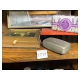 GILLETTE RAZOR CASE, METAL RAZOR BOX, FRAMED