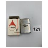 ZIPPO LIGHTER W/ BOX, ENGRAVED A.M.C.