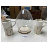 FITZ AND FLOYD 'THE STORK CLUB' CERAMIC MUGS,