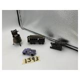 METAL NOVELTY PENCIL SHARPENERS (4) INCL. SAN