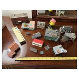 ASSORTED MODEL TRAIN BUILDINGS, PLASTIC