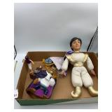 DISNEY ALADDIN DOLL, BEAST FIGURE, GENIE FIGURE,