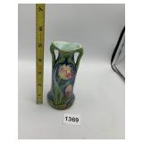 ART NOUVEAU STYLE POTTERY VASE, RAISED TULIP