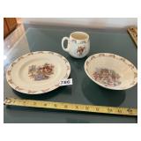 ROYAL DOULTON BUNNYKINS CHILDREN'S DISH SET,