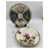 MEISSEN DECORATIVE PLATE, SCALLOPED RIM,