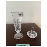 WATERFORD CRYSTAL FOOTED VASE, waterford RING