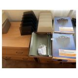 STAPLES HANGING FOLDERS (3 BOXES), BLACK PLASTIC