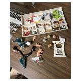 ASSORTED MINIATURE DECORATIVE ITEMS W/ CERAMIC