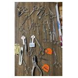 ASSORTED SCISSORS, INCL EMBROIDERY AND