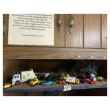 ASSORTED DIE-CAST AND PLASTIC TOY VEHICLES, INCL.