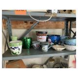ASSORTED DECORATIVE PLANTERS, POTS, VASES, INCL.