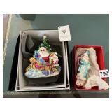 CHRISTOPHER RADKO GLASS CHRISTMAS ORNAMENTS,