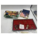 CAMEL POOL TABLE ASHTRAY NIB, FISHING LURES IN