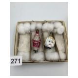 VINTAGE FIGURAL CHRISTMAS LIGHT BULBS, SANTA &