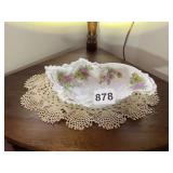 M.Z. AUSTRIA PORCELAIN GRAPE MOTIF DISH, GILT