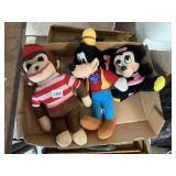 DISNEY MICKEY MOUSE PLUSH, MINNIE MOUSE PLUSH,