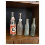 RC COLA PITTSBURGH STEELERS BOTTLE, CLEAR GLASS