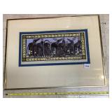 MARY HAMILTON 'EIGHT TINY REINDEER' FRAMED PRINT,