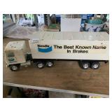 NYLINT BENDIX METAL TOY SEMI TRUCK, ADVERTISING