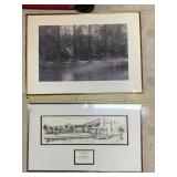 KAREN MALOOF ACCENT EDITIONS FRAMED LANDSCAPE