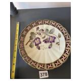 SILESIA PIERCED RIM DECORATIVE PLATE,