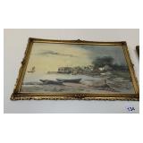 FRAMED WATERCOLOR PAINTING, SIGNED JE AMIE,