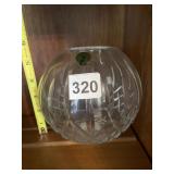 WATERFORD LISMORE CRYSTAL ROSE BOWL, CUT GLASS