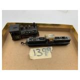 N.S.S.B.C.CO. MODEL TRAIN LOCOMOTIVE PARTS, BLACK