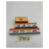 VINTAGE JAPANESE MINIATURE TOY BOXES, HAND