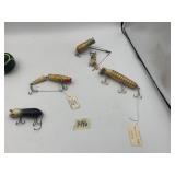 LEONARDO'S WOOD FISHING LURES, ASSORTED STYLES,