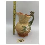WELLER POTTERY PITCHER, MATTE GLAZE, FLORAL