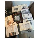 FRAMED PITTSBURGH STEELERS COMMEMORATIVE COLLAGE,