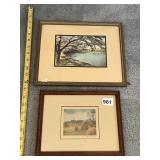 WALLACE NUTTING FRAMED PRINTS (2), 'WASHINGTON