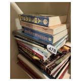 ASSORTED COLLECTIBLE REFERENCE BOOKS, JEWELRY,
