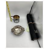 SILVER-TONE CUP W/ GOLD-TONE INTERIOR,