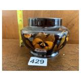 WELLER POTTERY LOAWELSA VASE, BROWN GLAZE,