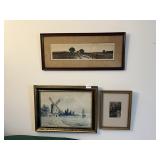 L. HEITMULLER '90 SIGNED WATERCOLOR, STEEL