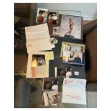 ASSORTED SPORTS MEMORABILIA, AUTOGRAPHED PHOTOS,