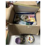 ASSORTED EASTER DECORATIONS, BUNNY FIGURINES,