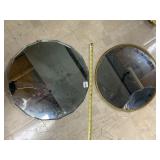 OCTAGONAL BEVELED MIRROR, ROUND DECORATIVE