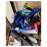 HARDY REUSABLE LATEX CLEANING GLOVE, BLUE PLASTIC