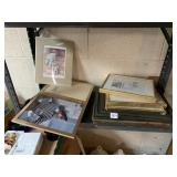 ASSORTED PICTURE FRAMES, WOOD AND METAL