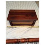 VTG CEDAR CHEST, WOOD CONSTRUCTION, BRASS