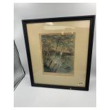 WALLACE NUTTING PRINT, 'BY A BERKSHIRE POOL',
