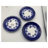 ROYAL SEMI-PORCELAIN EMPRESS PLATES, BLUE & WHITE